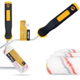 3x-walek-malarski-10-cm-malowania-scian-mabli-farb-lakierow-1x-raczka