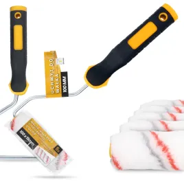 5x-walek-malarski-10-cm-malowania-scian-mabli-farb-lakierow-1x-raczka