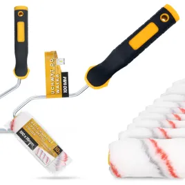 10x-walek-malarski-10-cm-malowania-scian-mabli-farb-lakierow-1x-raczka