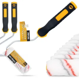 10x-walek-malarski-10-cm-malowania-scian-mabli-farb-lakierow-2x-raczka