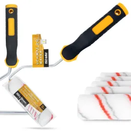 5x-walek-malarski-15-cm-malowania-scian-mabli-farb-lakierow-1x-raczka