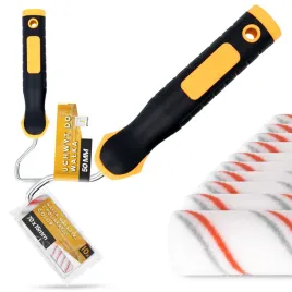 10x-walek-malarski-7-cm-malowania-scian-mabli-farb-lakierow-1x-raczka