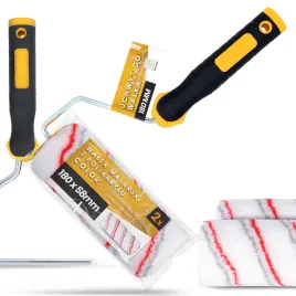 2x-walek-malarski-18-cm-malowania-scian-mabli-farb-lakierow-1x-raczka