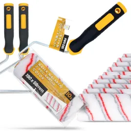 10x-walek-malarski-18-cm-malowania-scian-mabli-farb-lakierow-2x-raczka