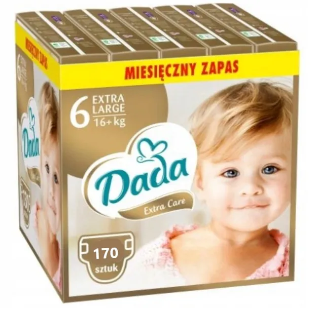 Pieluszki Dada Extra Care Rozmiar 6 (16+ kg) 170 szt.