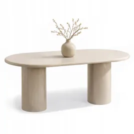 stol-owalny-do-salonu-bezowy-polysk-200-cm-kolumnowa-podstawa-lorant