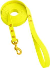 smycz-miejska-dla-psa-z-raczka-wodoodporna-neonowa-zolta-500cm-5m-tasma-2cm