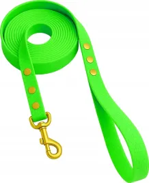 smycz-miejska-dla-psa-z-raczka-wodoodporna-neon-zielona-500cm-5m-tasma-2cm