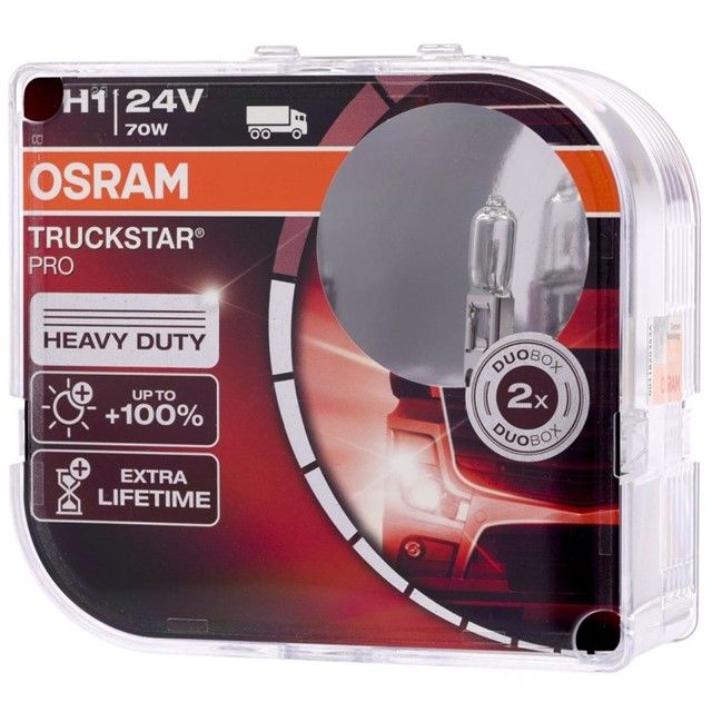Żarówki OSRAM Truckstar Pro +100% H1 24V 70W