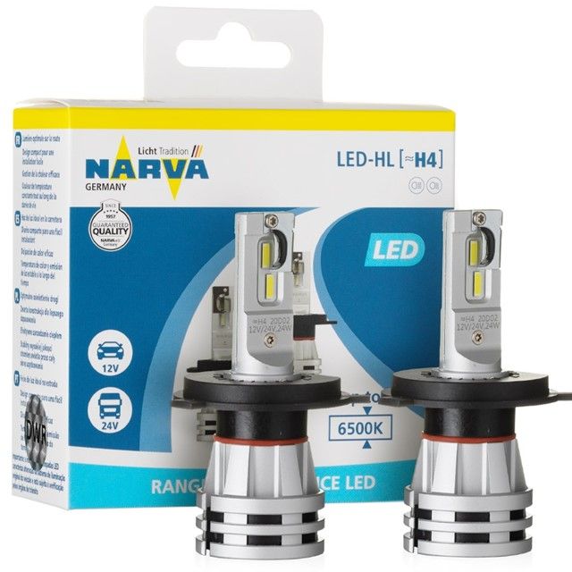 Żarówki LED NARVA Range Performance H4 12/24V 24W (6500K)