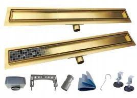 x-home-odplyw-liniowy-80-cm-zloty-2w1-pod-plytke-niski-syfon