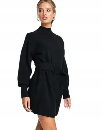 and-other-stories-czarna-dzianinowa-sukienka-mini-z-paskiem-l