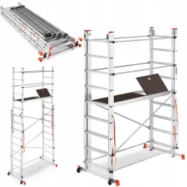 rusztowanie-aluminiowe-wielofunkcyjne-jezdne-skladane-6m-150-kg-m-2x11-vip