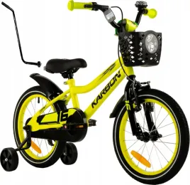 rower-dzieciecy-16-cali-dla-chlopca-karbon-comet-limonkowy-rowerek