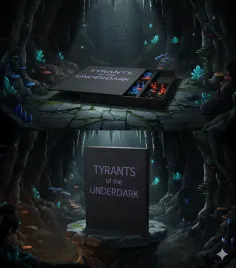organizer-z-napisem-220-tokenow-3d-komp-z-tyrants-underdark-czarny
