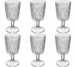 kielich-szklanka-wysoka-do-wody-soki-napoje-jadalnia-6x-340-ml-szklo-wzorek