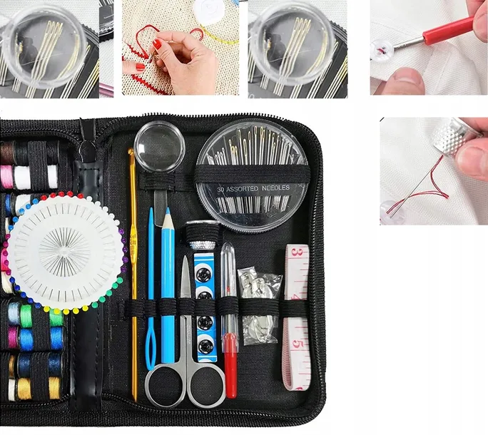 zestaw-krawiecki-128-elementow-elementy-zestawu-agrafki-igly-miara-naparstek-nawlekacz-nici-nozyczki-poduszka-na-szpilki-inne-stan-nowy