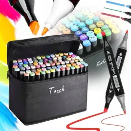 markery-alkoholowe-60-szt-flamastry-mazaki-pisaki-dwustronne-pro-torba