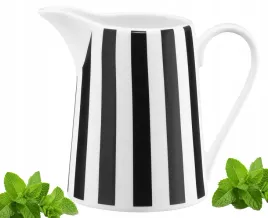 elegancki-mlecznik-pojemnik-300ml-w-pasy-bialo-czarne-na-mleko-sosy