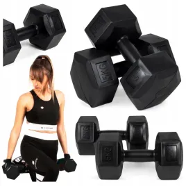 hantle-hantelki-ciezarki-2x5kg-zestaw-do-cwiczen-fitness-bitumiczne-10kg