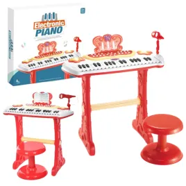 elektroniczne-pianino-zestaw-krzeslo-instrument-muzyczny-oswietlenie