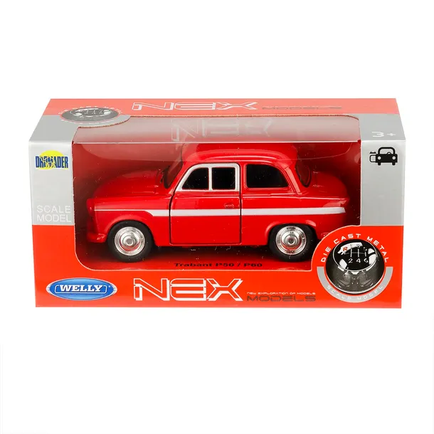 model-1-34-trabant-p50-p60-czerwony-material-metal
