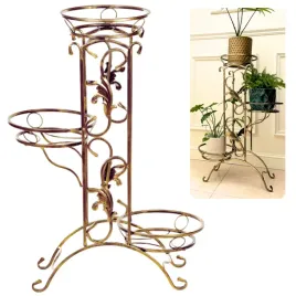 kwietnik-metalowy-wysoki-zloty-rustic-91-cm-stojacy-3-doniczki-hgdeco