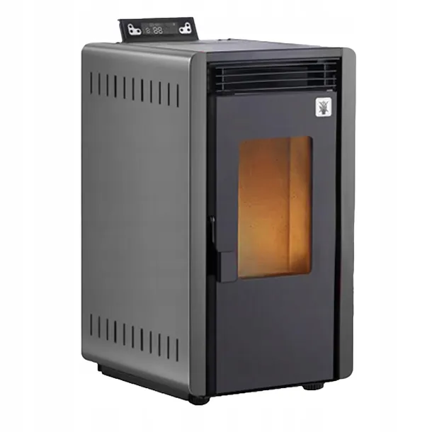Piec na Pellet 6 kW stal termostat WIFI Tuya Kominek Koza wolnostojący