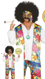 stroj-meski-hipisa-hipis-hippie-hipisi-kolorowe-kwiaty-lata-70-power-flower