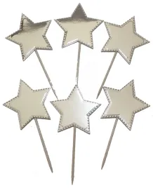 6x-pikery-do-babeczek-n-urodziny-impreze-srebrne-gwiazdy-gwiazdki-toppery