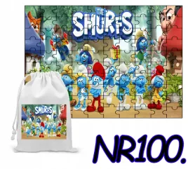 puzzle-96-el-ukladanka-prezent-smerfy-papa-wazniak-woreczek-z-nadrukiem