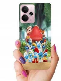 etui-case-do-realme-14t-smerfy-gabka-patryk-minionki