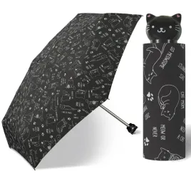 kieszonkowa-ultra-mini-parasolka-happy-rain-195-cm-czarna-w-koty