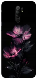 etui-case-do-xiaomi-redmi-note-8-pro-kwiaty-czarne-wzory