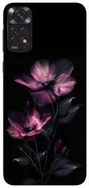 etui-case-do-xiaomi-redmi-note-11-11s-kwiaty-czarne-wzory