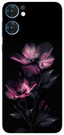 etui-case-do-oppo-find-x5-lite-kwiaty-czarne-wzory