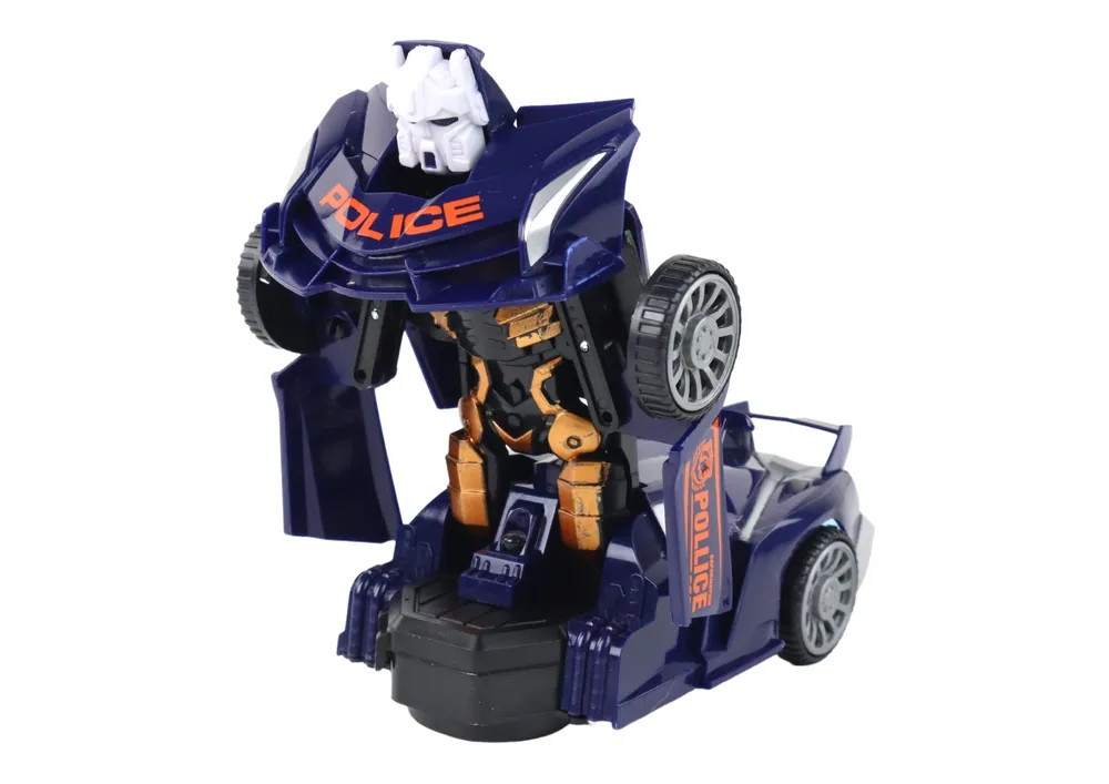 samochod-robot-policja-granatowy-stan-nowy