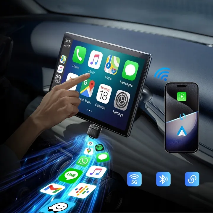 super-adapter-android-auto-bezprzewodowy-wifi-6-bluetooth-5-4-usb-c-stan-nowy