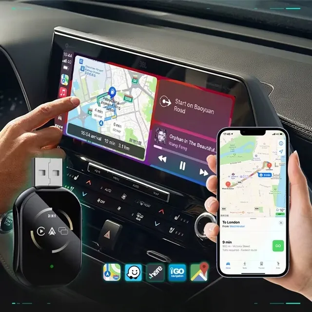 bezprzewodowy-adapter-samochodowy-android-auto-apple-carplay-3w1-stan-nowy