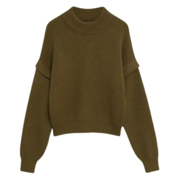 sweter-damski-mango-khaki-klasyczny-plec-produkt-damski