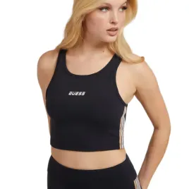 top-damski-guess-acitve-sportowy-crop-top-czarny