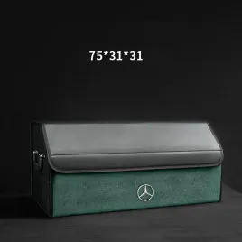 skorzany-organizer-do-bagaznika-logo-mercedes-75-31-31zamszowa-zielon