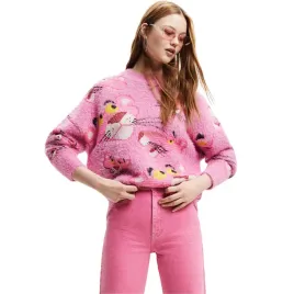 sweter-damski-desigual-pink-panther-z-dodatkiem-welny-rozowy