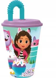 kubek-ze-slomka-do-picia-dla-dzieci-gabi-koci-domek-430ml