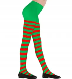 rajstopy-elfa-dzieciece-w-zielono-czerwone-paski-dzieci-wiek-4-6