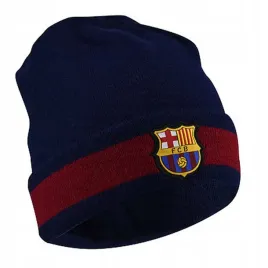 czapka-zimowa-fc-barcelona-gladka-granatowa-bordowa-barca-gumowy-herb-logo