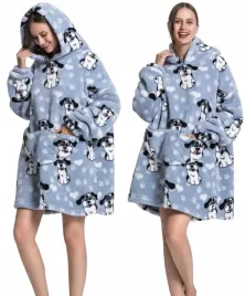 kocobluza-damska-koc-bluza-pizama-polar-z-kapturem-dluga-ciepla-pies