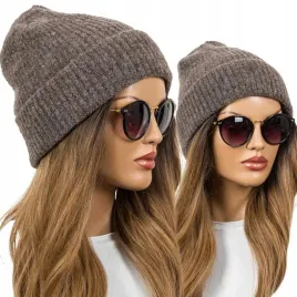 czapka-damska-ciepla-zimowa-beanie-modna-wywijana-brazowa-kolory