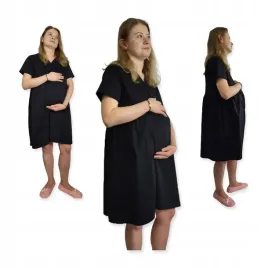 koszula-nocna-ciazowa-do-porodu-bawelniana-krotki-rekaw-rozmiar-xl