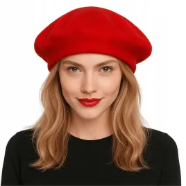 beret-francuski-damski-damski-etoile-du-matin-czerwony